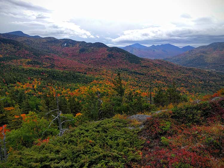 Beautiful fall foliage on Baxter Mountain - Lake Placid